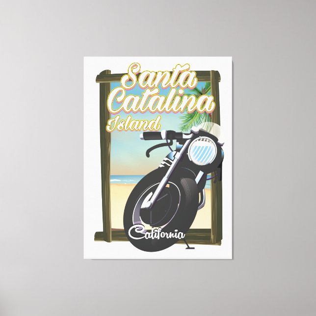 Lienzo Isla Santa Catalina, California EE. UU. (Anverso)
