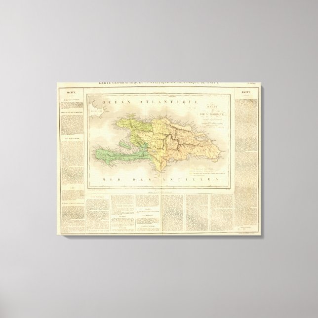 Lienzo Isla Santo Domingo o Haití (Anverso)