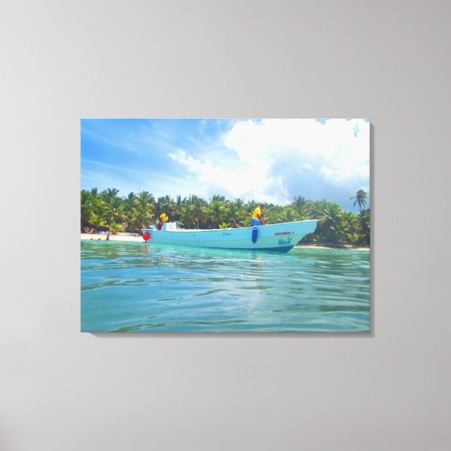 Lienzo ISLA SAONA #2 EN CANVAS 20 "x 16" (Anverso)