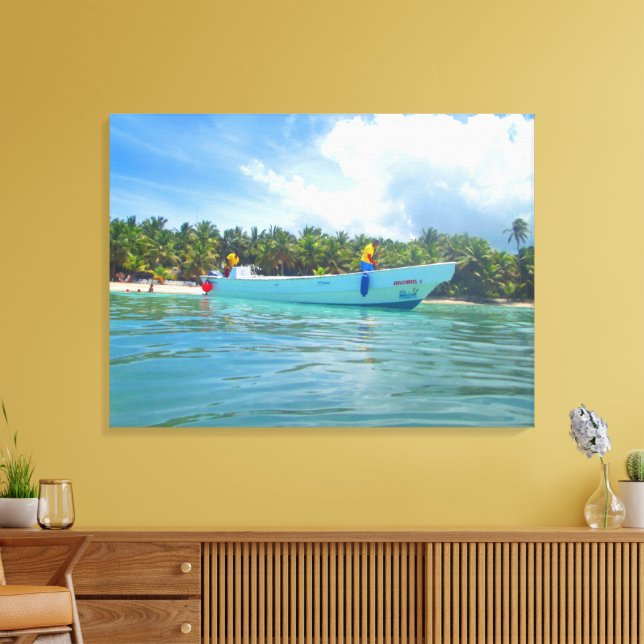 Lienzo ISLA SAONA #2 EN CANVAS 20 "x 16" (Insitu (Sala de estar))