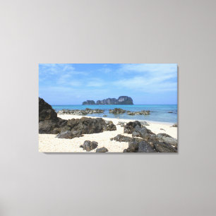 Lienzo Isla tropical