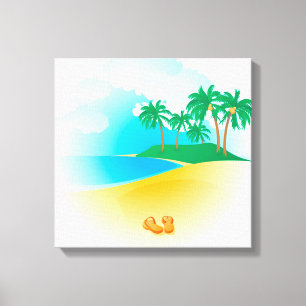 Lienzo Isla Tropical