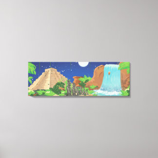 Lienzo Isla tropical