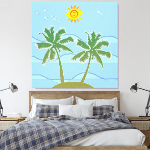 Lienzo Isla Tropical