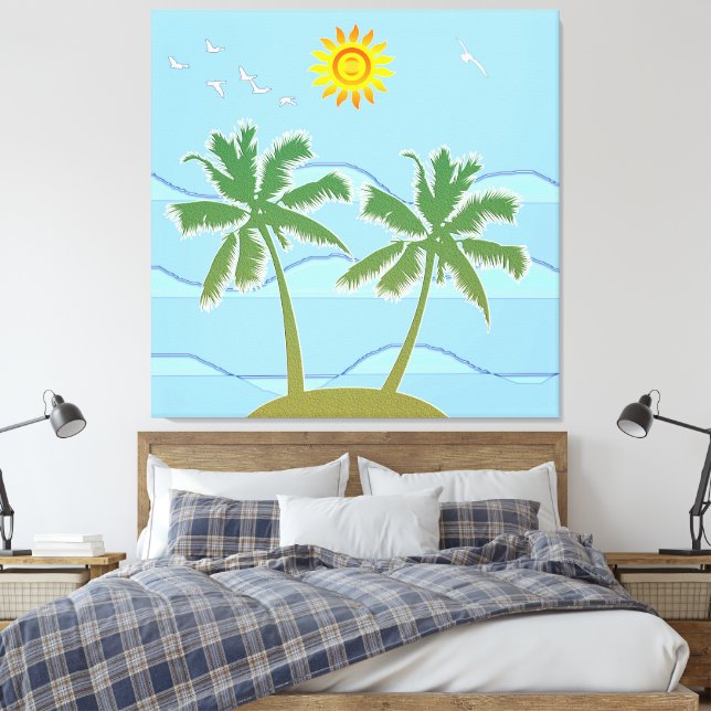 Lienzo Isla Tropical (Insitu(Dormitorio))