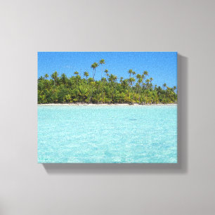 Lienzo isla tropical Rangiroa
