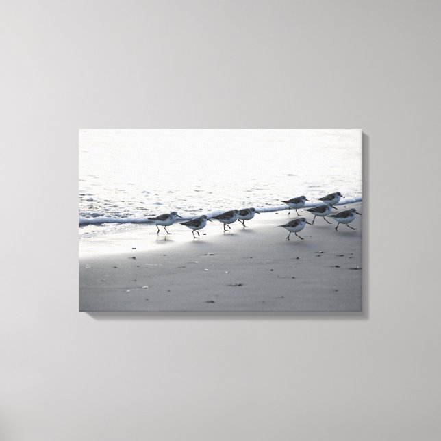 Lienzo Isla Tybee - Correr de los peeps 5 (Anverso)