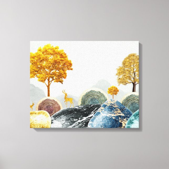 Lienzo Isla Whimsical (Anverso)