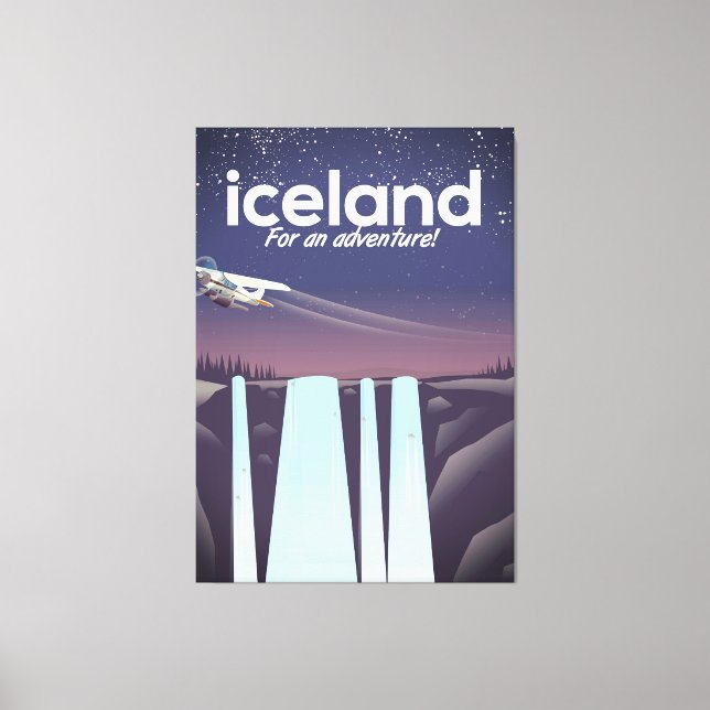 Lienzo Islandia "¡Por aventura!" (Anverso)