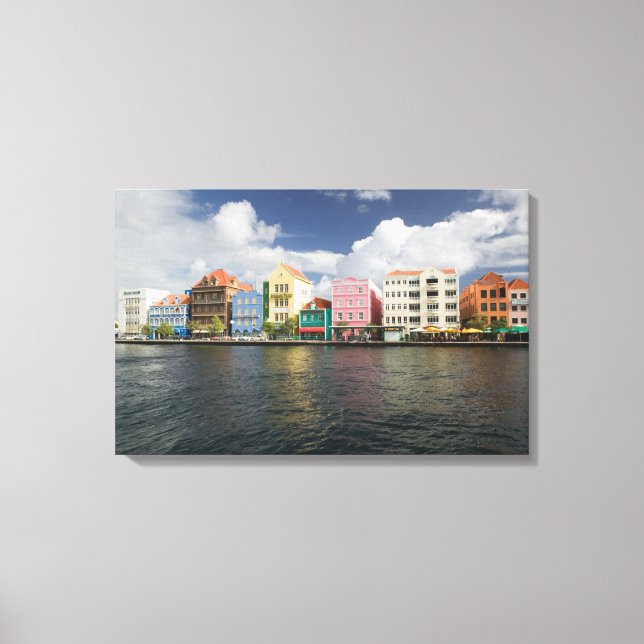 Lienzo Islas ABC, CURACAO, Willemstad: Harborfront (Anverso)