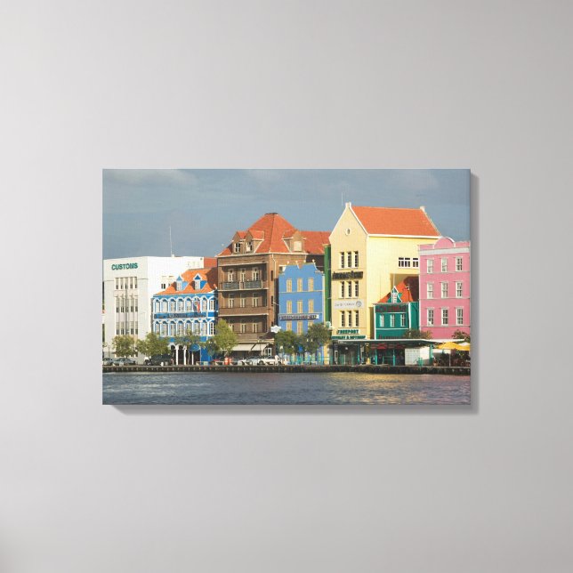 Lienzo Islas ABC, CURACAO, Willemstad: Harborfront 2 (Anverso)