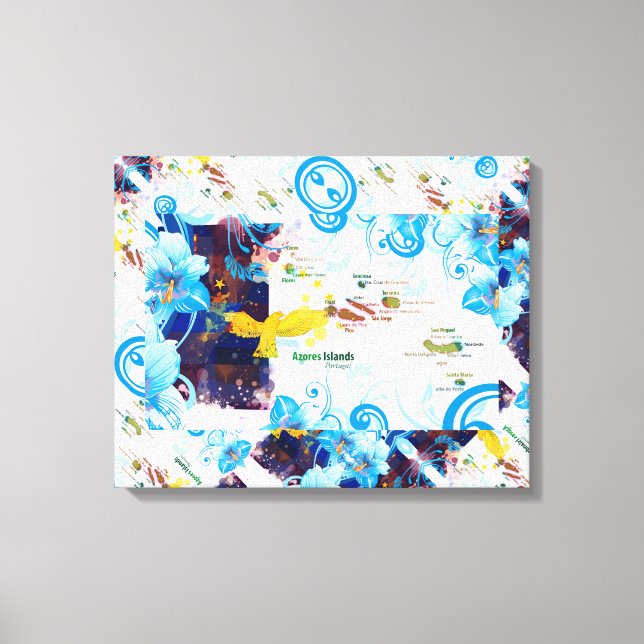 Lienzo Islas Azores, Portugal (Anverso)