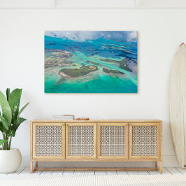 Lienzo Islas clave del oeste de Florida desde el cielo