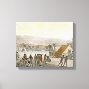 Lienzo Islas de bocadillo - occidental que negocia para