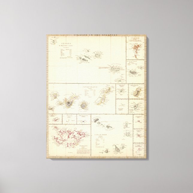 Lienzo Islas del Atlántico (Anverso)