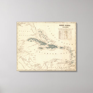 Lienzo Islas del oeste de India