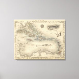 Lienzo Islas del oeste de la India 3