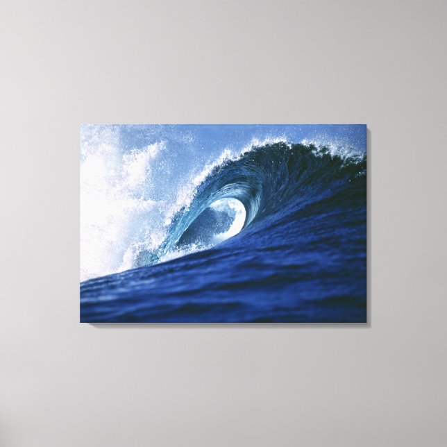 Lienzo Islas Fiji, Tavarua, Cloudbreak. Una ola (Anverso)