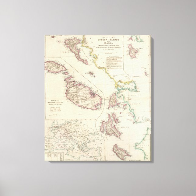 Lienzo Islas Jónicas y Malta (Anverso)