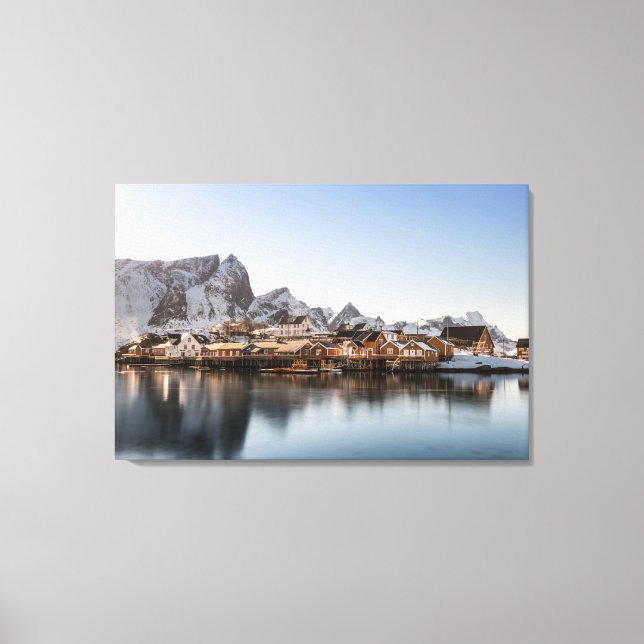 Lienzo Islas Lofoten de Noruega (Anverso)