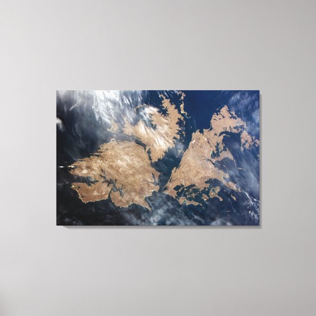 Lienzo Islas Malvinas (Falkland Islands). (Anverso)