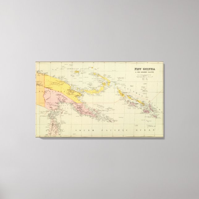 Lienzo Islas Salomón y Nueva Guinea (Anverso)