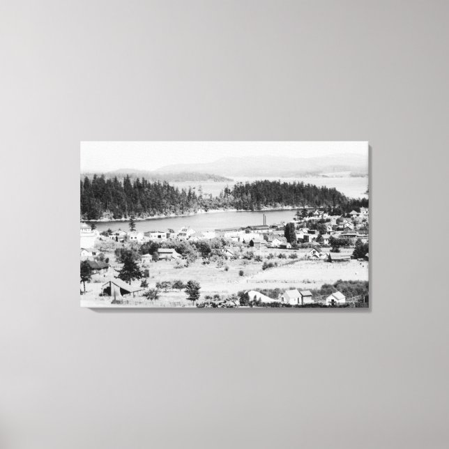 Lienzo Islas San Juan, WashingtonVista aérea de (Anverso)