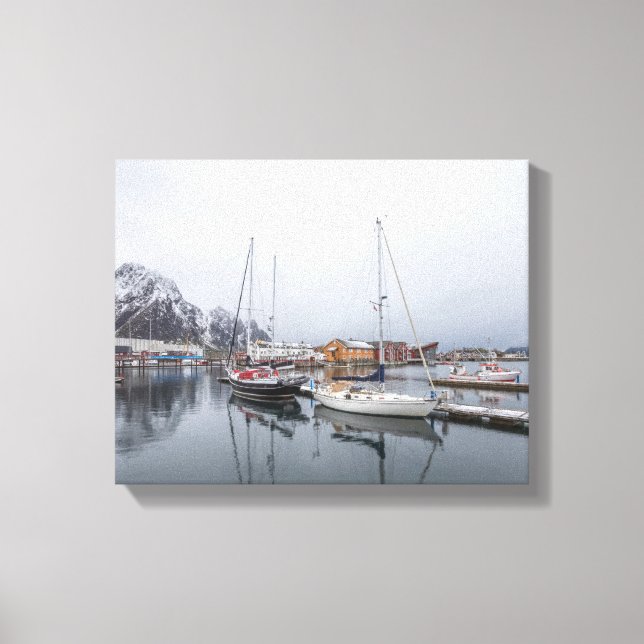 Lienzo Islas Svolvaer Lofoten (Anverso)