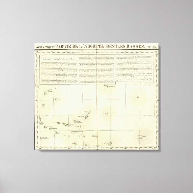 Lienzo Islas Tuamotu Oceanía no 43 (Anverso)