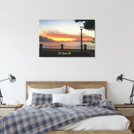 Lienzo Islas Vírgenes de los Estados Unidos Sunset St. Cr