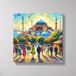 Lienzo Istanbul Hagia Sophia Waterfront Home Decor