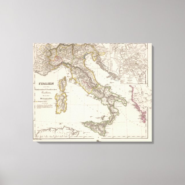 Lienzo Italia bajo el Sajón (Anverso)