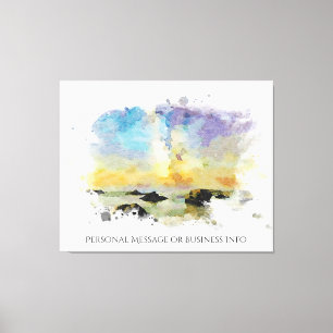 Lienzo *~ Italia Beach Spiaggia delle cannelle AP12 Itali