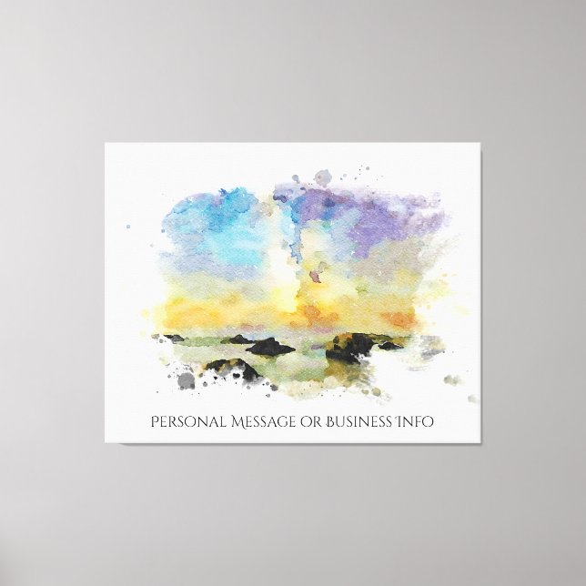 Lienzo *~ Italia Beach Spiaggia delle cannelle AP12 Itali (Anverso)