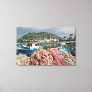 Lienzo ITALIA, Campania, (Bahía de Nápoles), ISCHIA, FORI
