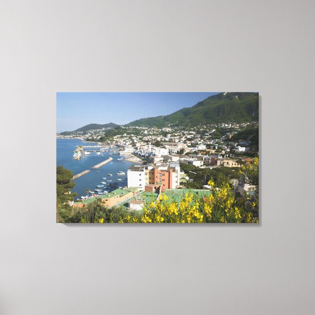 Lienzo ITALIA, Campania (bahía de Nápoles), ISCHIA, LACCO (Anverso)