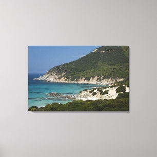 Lienzo Italia, Cerdeña, Solanas. Playa.