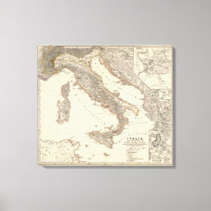Lienzo Italia, citerior de Gallia, Illyricum, Sicilia