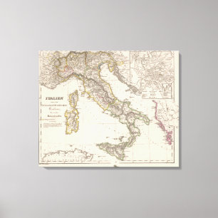 Lienzo Italia debajo del sajón