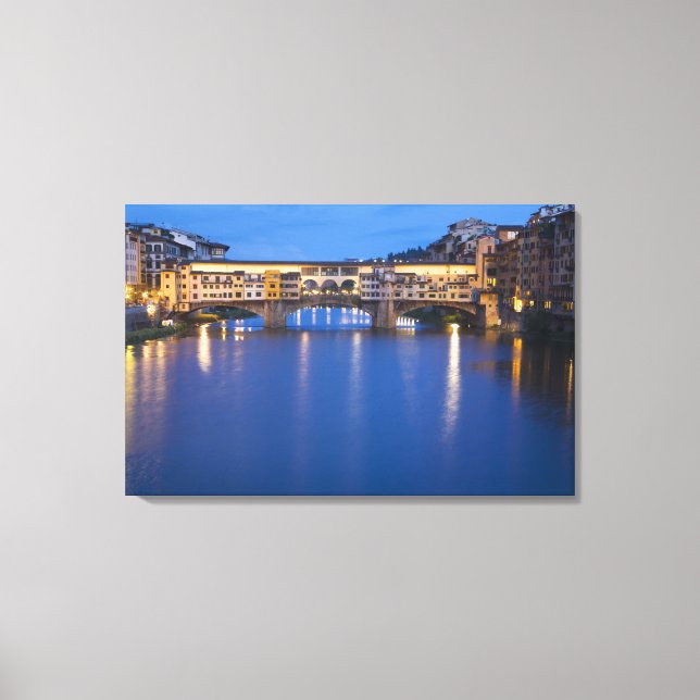 Lienzo Italia, Florencia, reflexiones nocturnas (Anverso)