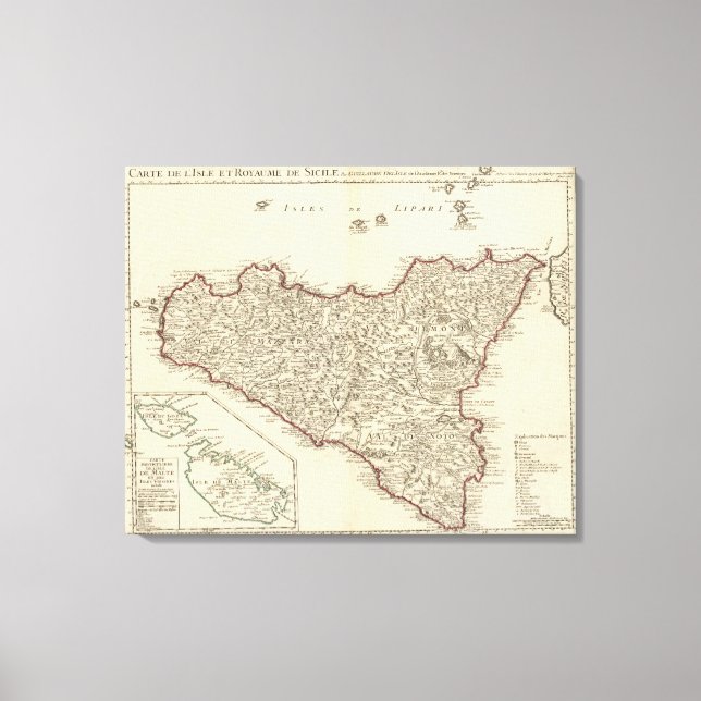 Lienzo Italia, Malta (Anverso)