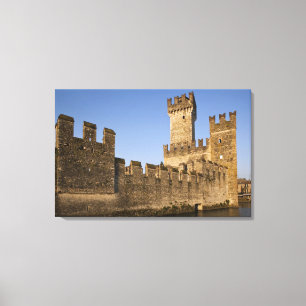 Lienzo Italia, provincia de Brescia, Sirmione. Castillo