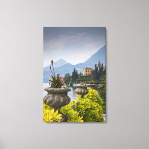 Lienzo Italia, provincia de Lecco, Varenna. Villa Monaste