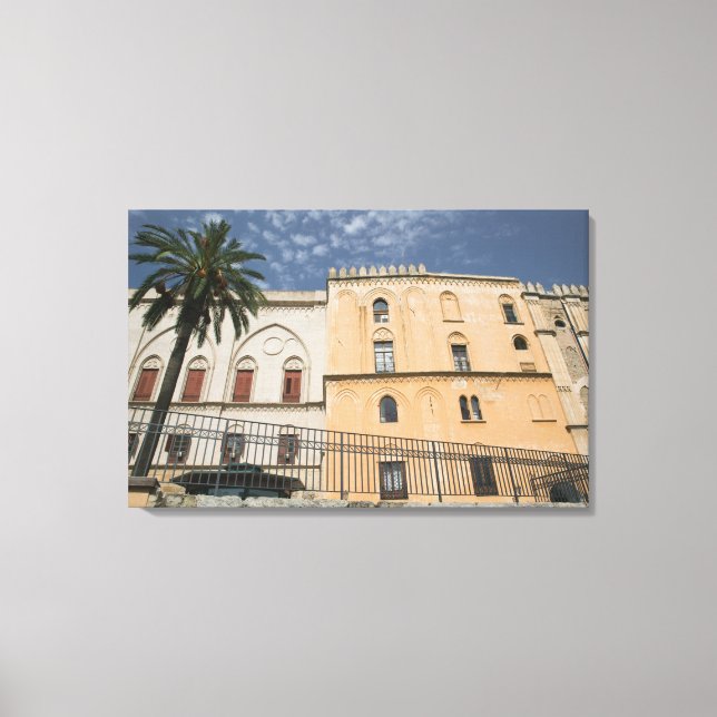 Lienzo Italia, Sicilia, Palermo, Palazzo dei Normanni (Anverso)