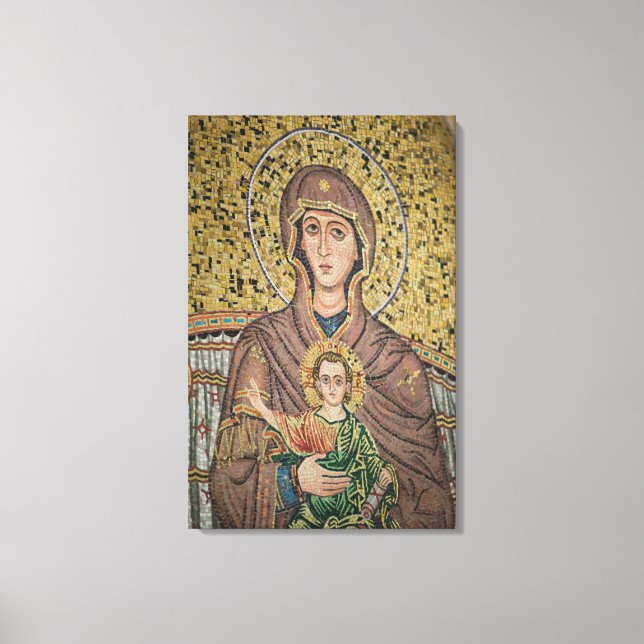 Lienzo ITALIA, Sicilia, TAORMINA: Corso Umberto 1, Mosaic (Anverso)