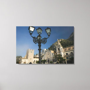 Lienzo ITALIA, Sicilia, TAORMINA: Piazza iX Aprile, San