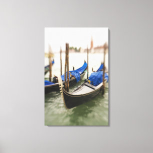 Lienzo Italia, Venecia, el foco selectivo de Gondola en e