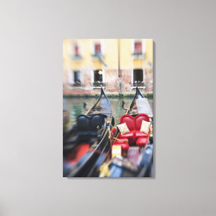 Lienzo Italia, Venecia, foco selectivo de Gondola en los 