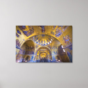 Lienzo Italia, Venecia. Interior de la Catedral de San Ma