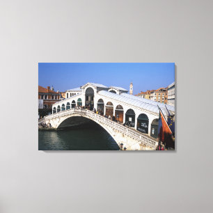 Lienzo Italia, Véneto, Venecia, cruce del Puente de Rialt